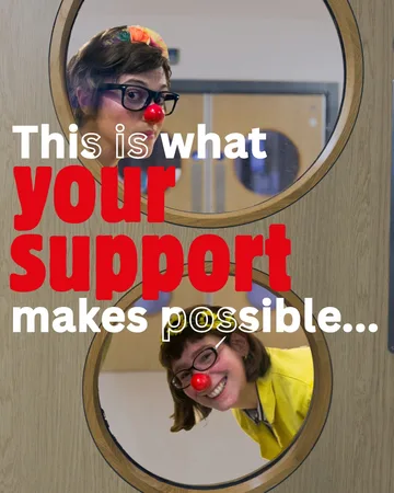 What does your support make possible? ❤️ SWIPE to find out >>> Our Clowndoctors 